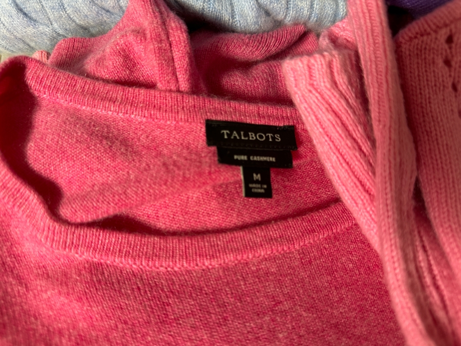 Just Added - Lot of Over 30 Pieces of Talbots Clothing Including Cashmere Sweaters - Mostly Size Medium [Photo 11]