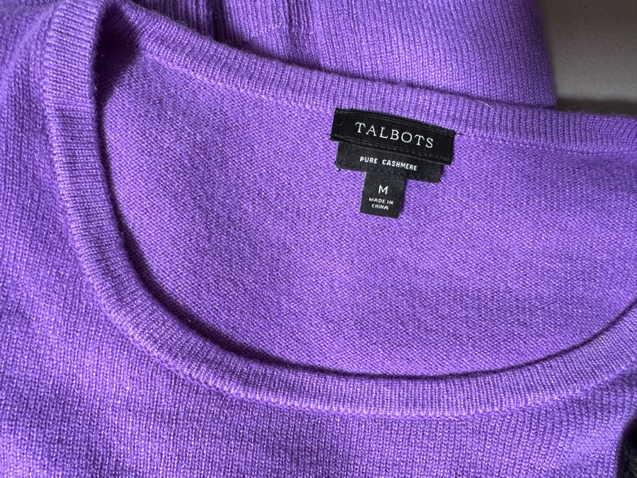 Just Added - Lot of Over 30 Pieces of Talbots Clothing Including Cashmere Sweaters - Mostly Size Medium [Photo 8]