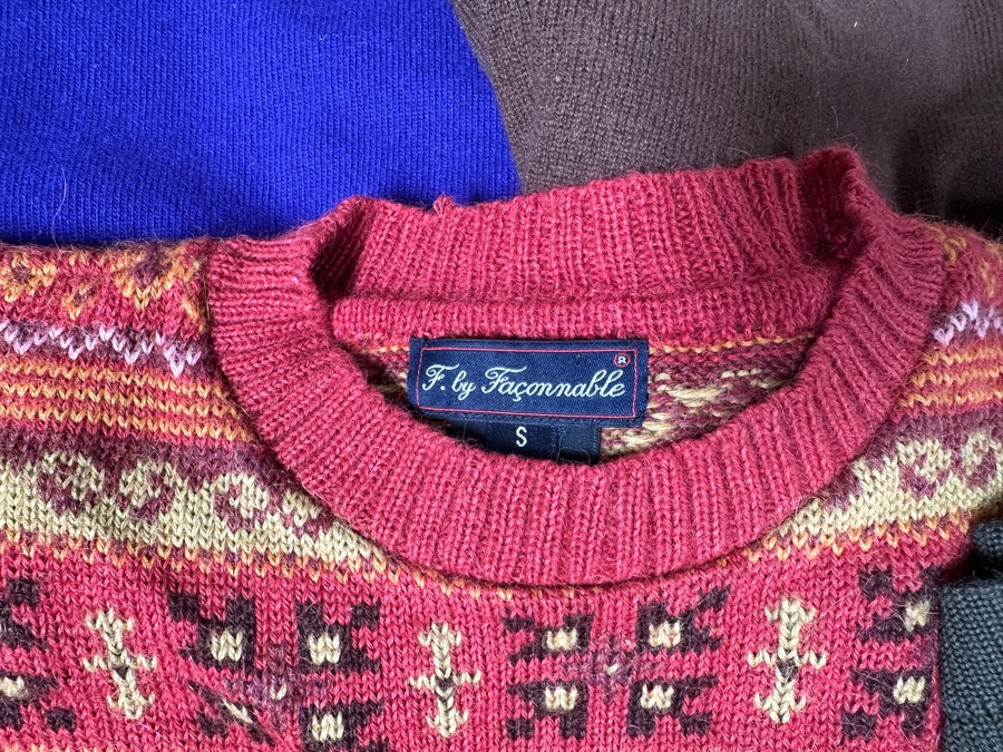Just Added - Lot of 5 Cashmere Sweaters, One Alpaca Sweater and One Italian Wool Sweater [Photo 13]