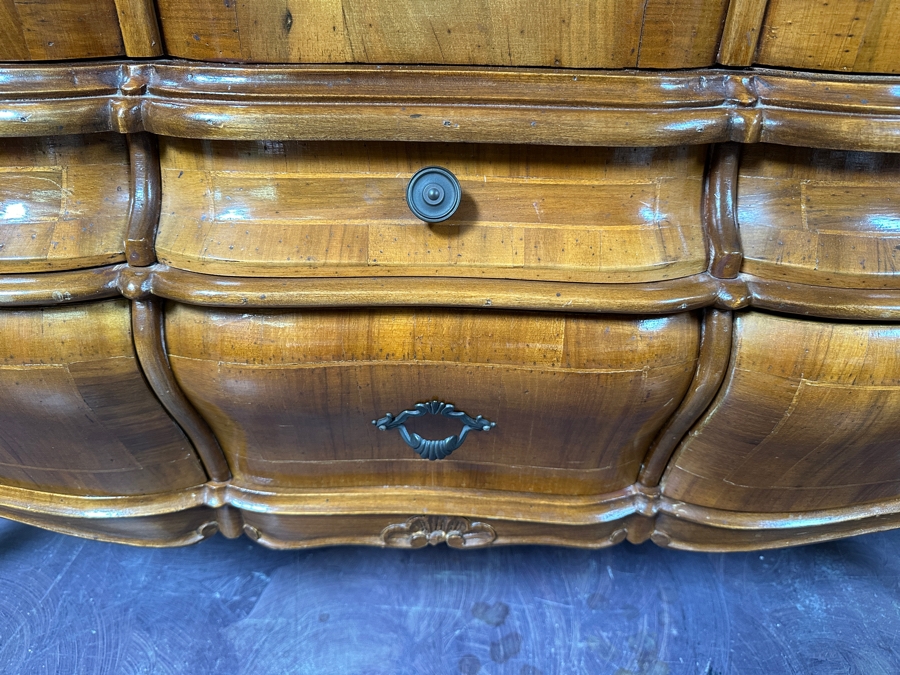 Just Added - Stunning Two-Piece Wooden Display China Cabinet With 6 Drawers 59W X 14D X 74H [Photo 4]