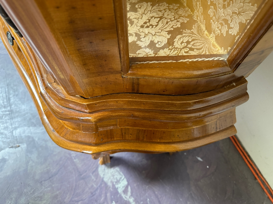 Just Added - Stunning Two-Piece Wooden Display China Cabinet With 6 Drawers 59W X 14D X 74H [Photo 10]