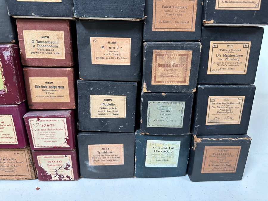 Just Added - Huge Lot Of Vintage Mainly German High Quality Piano Rolls Hupfeld Rolls, Animatic Rolls - 91 Piano Rolls - See Photos For Titles [Photo 8]
