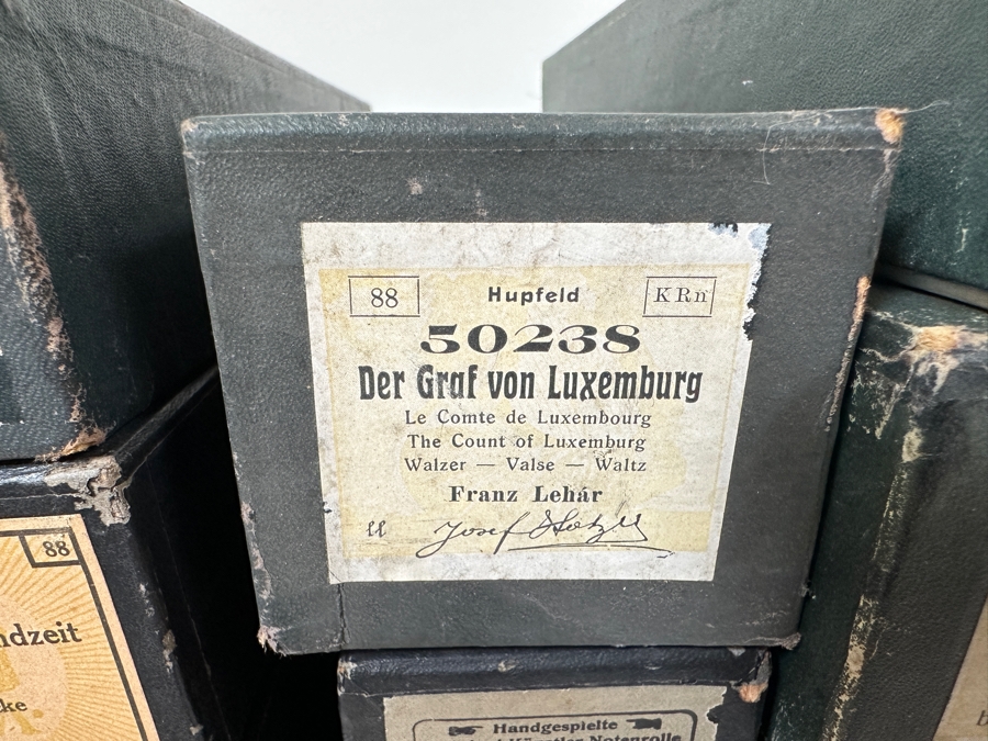 Just Added - Huge Lot Of Vintage Mainly German High Quality Piano Rolls Hupfeld Rolls, Animatic Rolls - 91 Piano Rolls - See Photos For Titles [Photo 11]