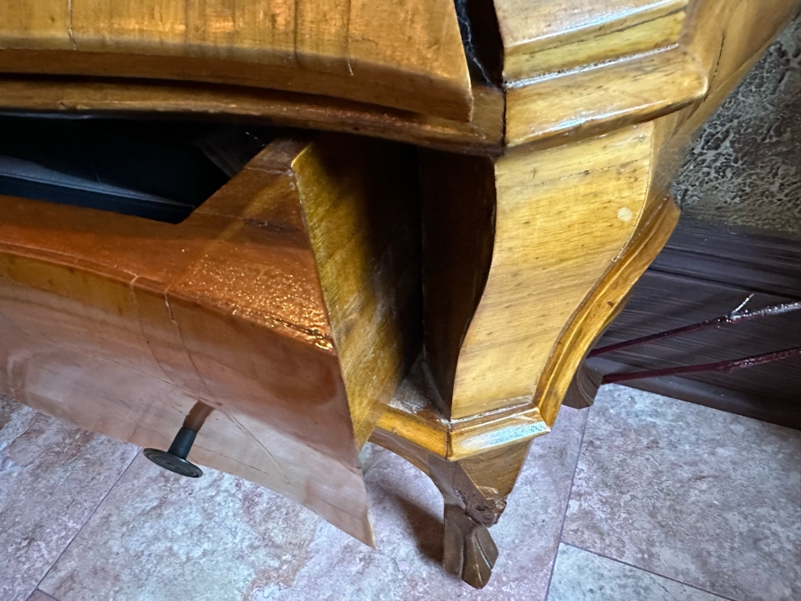 Just Added - Stunning Pair Of Two-Piece Wooden Display Cases Cabinets With 2 Drawers [Photo 6]