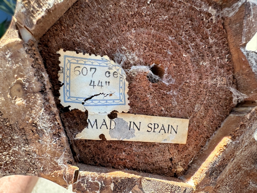 Pair Of Antique Wooden Candle Holders 21'H & 44'H Made In Spain [Photo 11]