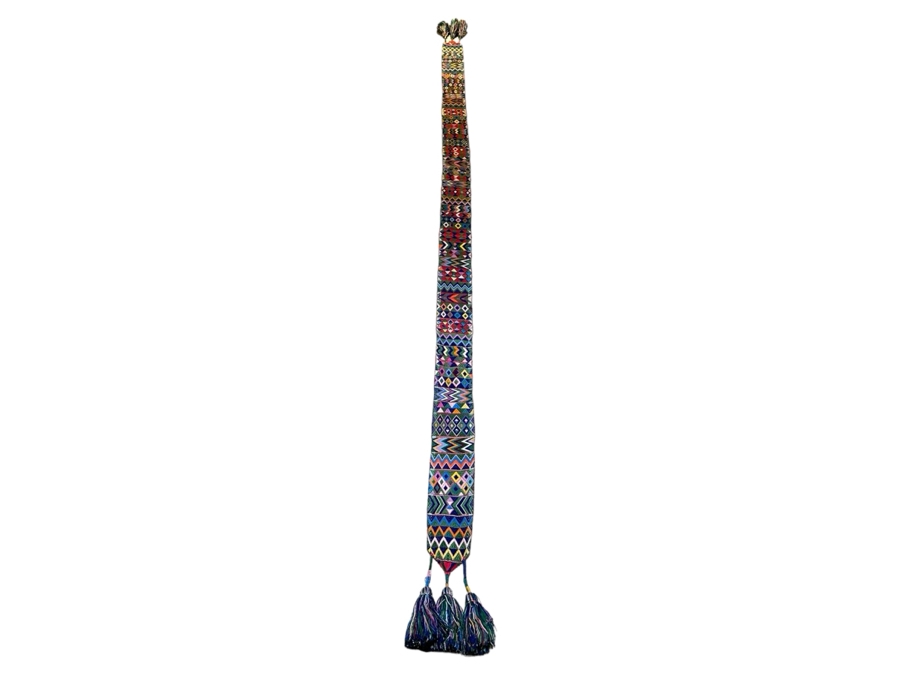 Vintage Guatemalan Hand Woven Textile 123'L [Photo 2]