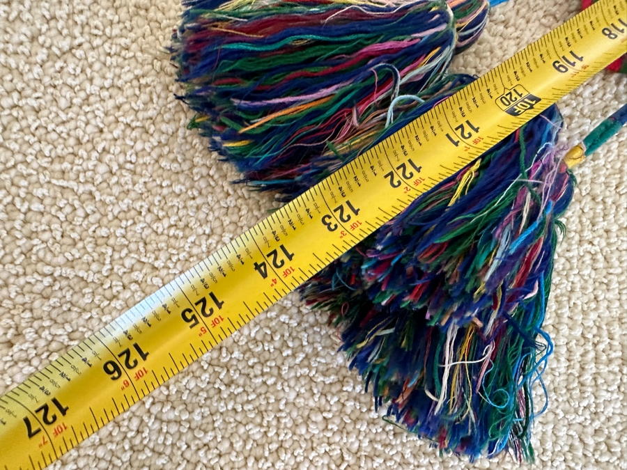 Vintage Guatemalan Hand Woven Textile 123'L [Photo 7]