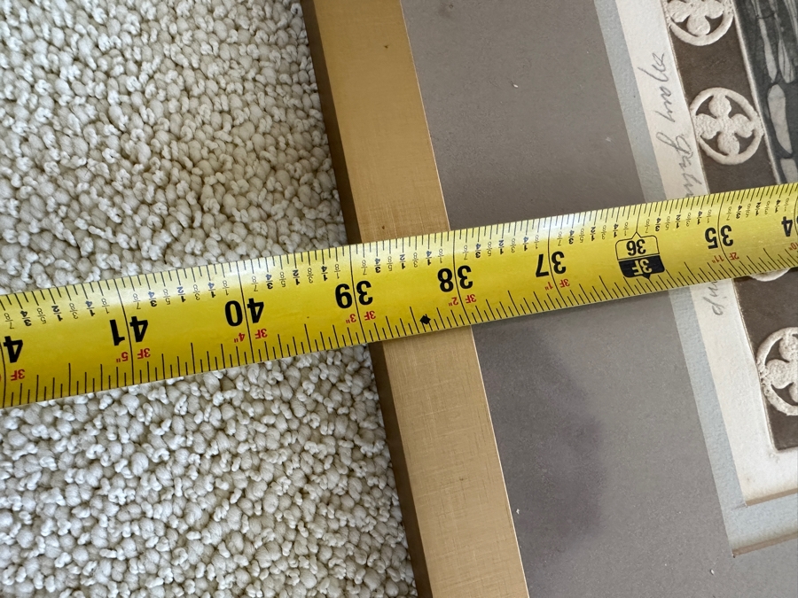 Vintage 1973 Mary Gehr (1910-1997) Artist Trial Proof Print Titled 'Turkish Quarter - Nicosia' Framed 20 X 31 Framed 28 X 39 [Photo 10]