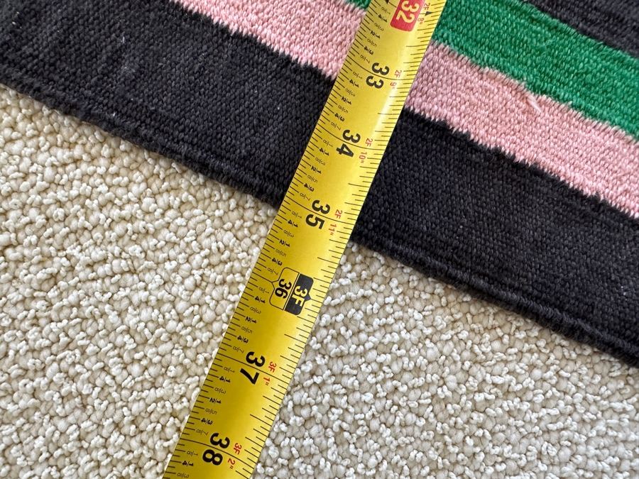 Handwoven Guatemalan Tapestry Rug 35 X 62 [Photo 6]