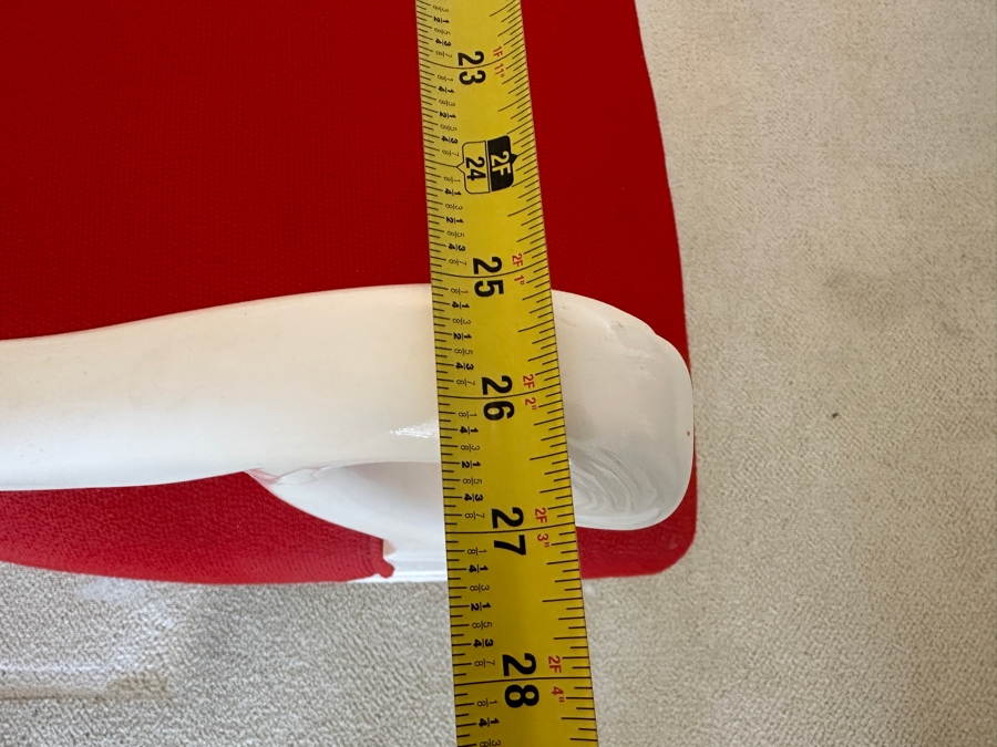 Vintage Wooden White Armchair 27W X 25D X 36.5H [Photo 8]