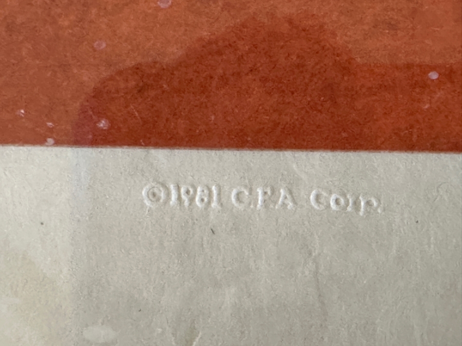 Leonor Fini 'Portrait In Red' Limited Edition Print 18.5 X 23 Framed 25 X 33 And Hand Signed By Artist [Photo 9]