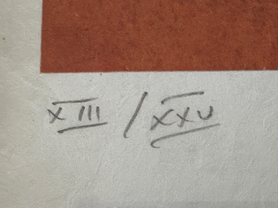 Leonor Fini 'Portrait In Red' Limited Edition Print 18.5 X 23 Framed 25 X 33 And Hand Signed By Artist [Photo 5]