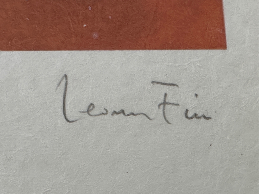 Leonor Fini 'Portrait In Red' Limited Edition Print 18.5 X 23 Framed 25 X 33 And Hand Signed By Artist [Photo 4]