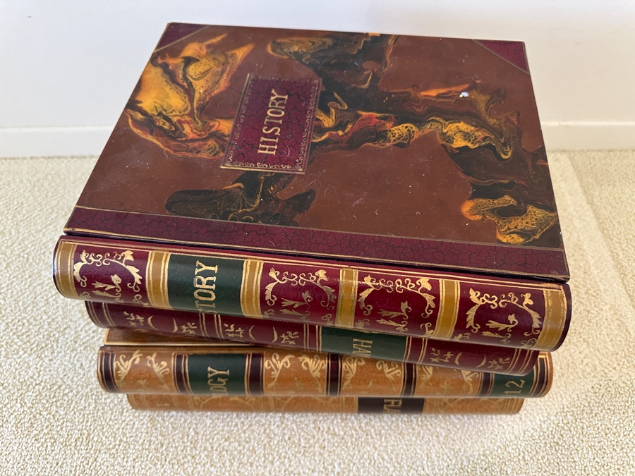 Faux Books 2-Drawer Side Table 16W X 12D X 10.5H [Photo 4]