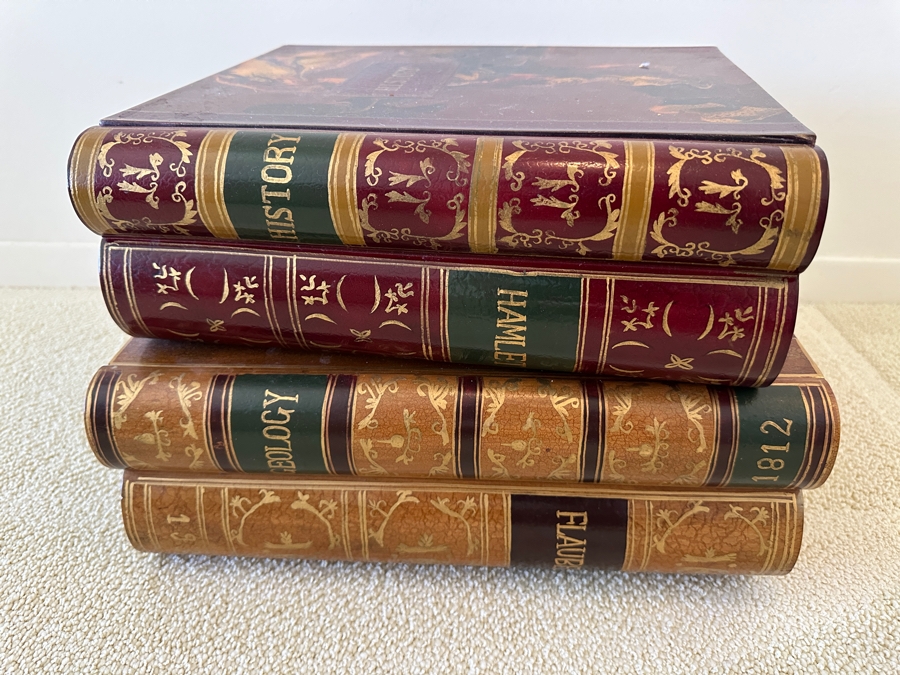 Faux Books 2-Drawer Side Table 16W X 12D X 10.5H [Photo 5]