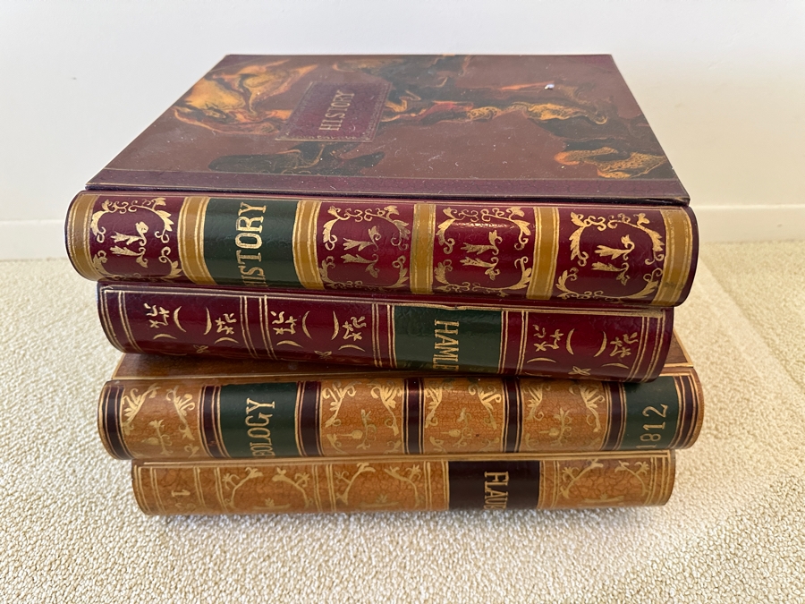 Faux Books 2-Drawer Side Table 16W X 12D X 10.5H [Photo 3]