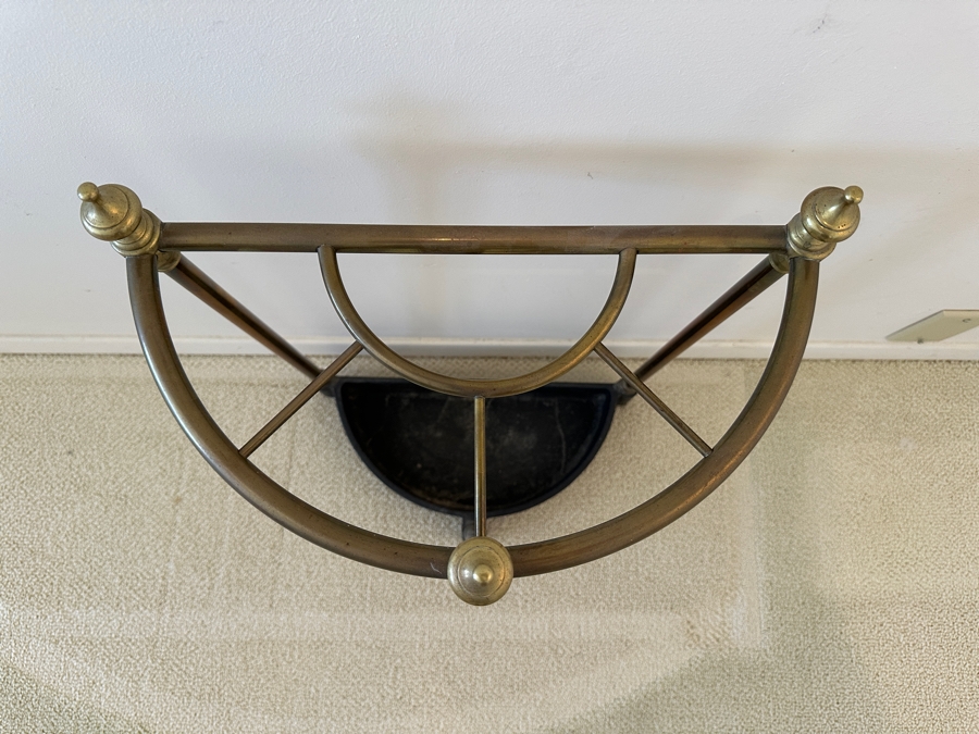 Heavy Brass / Cast Iron Umbrella Stand 16W X 8D X 24H [Photo 4]