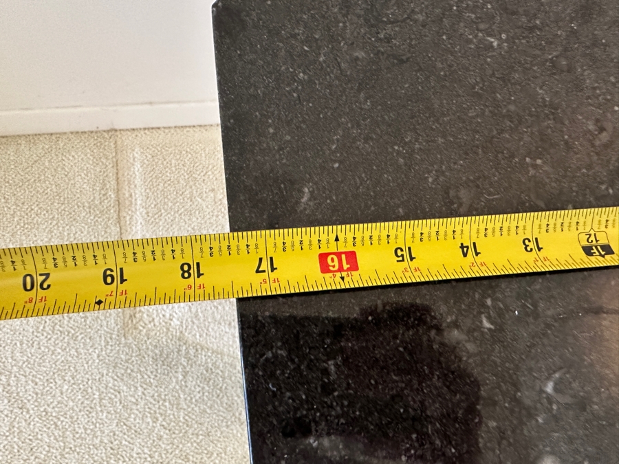 Vintage Moroccan Side Table With Marble Top 17.5W X 22H [Photo 8]