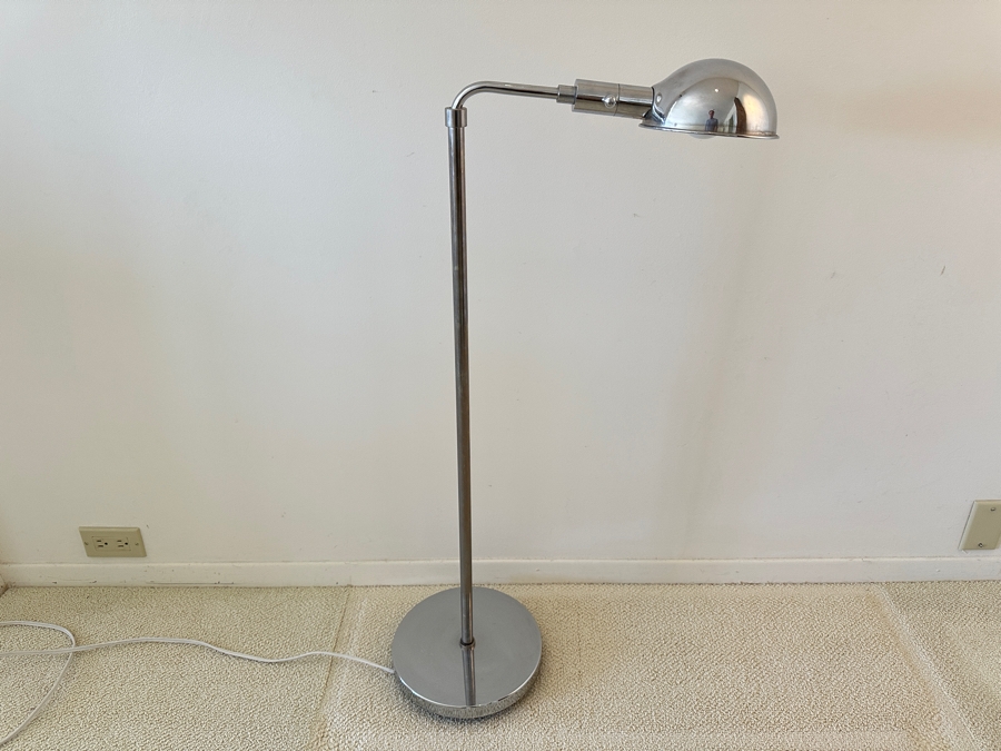Vintage 1980 Chapman Chrome Freestanding Lamp 38H [Photo 2]