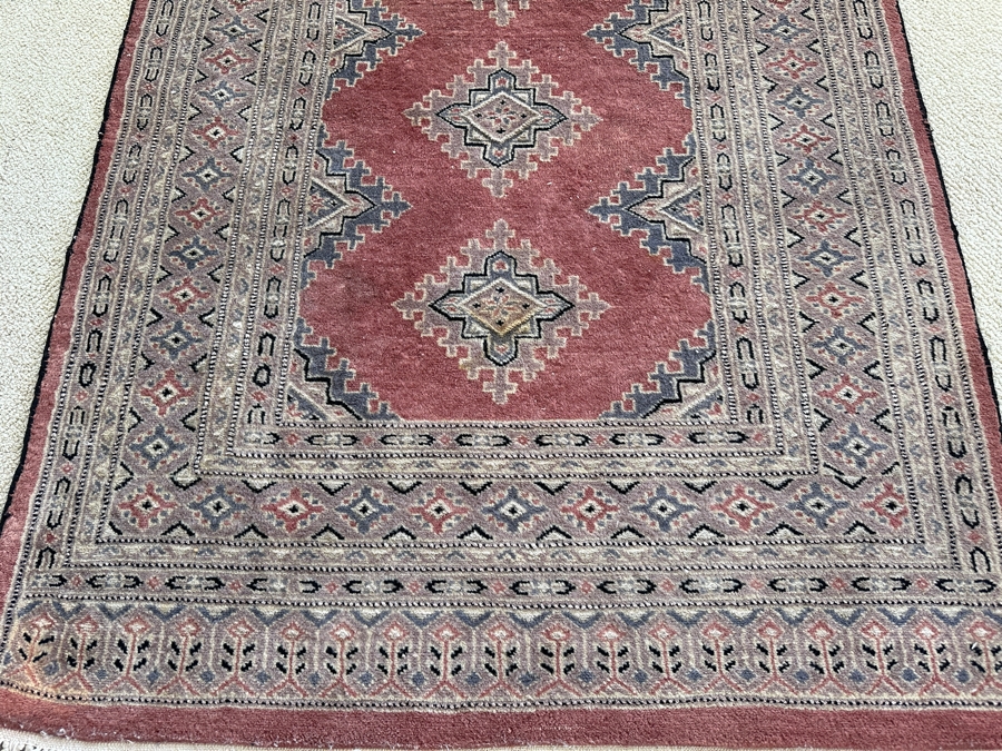 Vintage Hand Knotted Wool Persian Area Rug 38 X 60 [Photo 5]