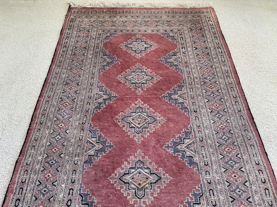 Vintage Hand Knotted Wool Persian Area Rug 38 X 60 [Photo 6]
