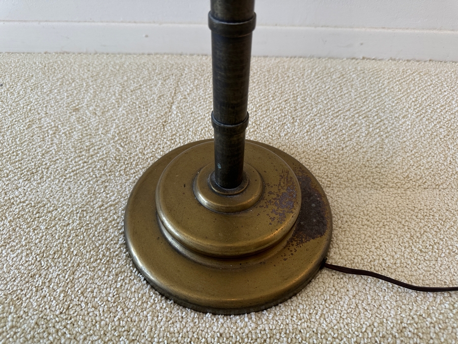 Vintage Metal Freestanding Hollywood Regency Floor Lamp 58H [Photo 5]