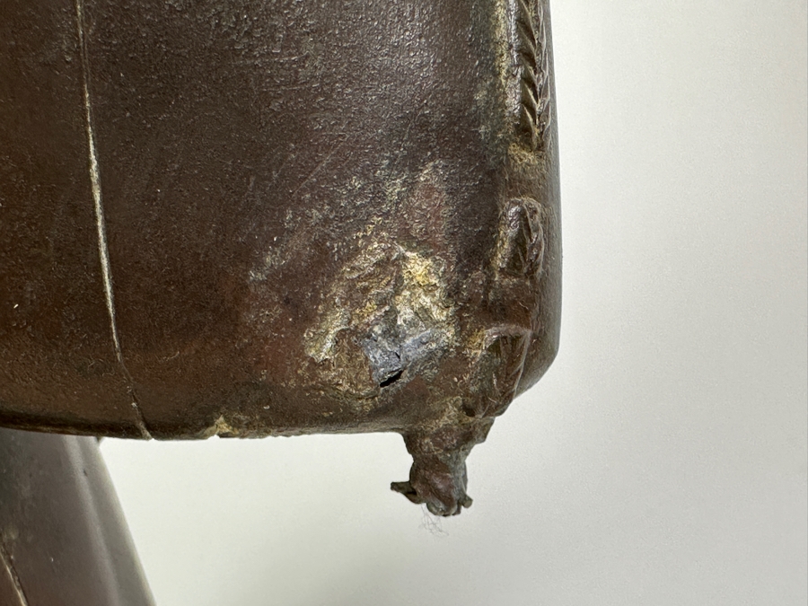 Antique Japanese Bronze Noh Actor Okimono 8W X 3D X 11H [Photo 21]