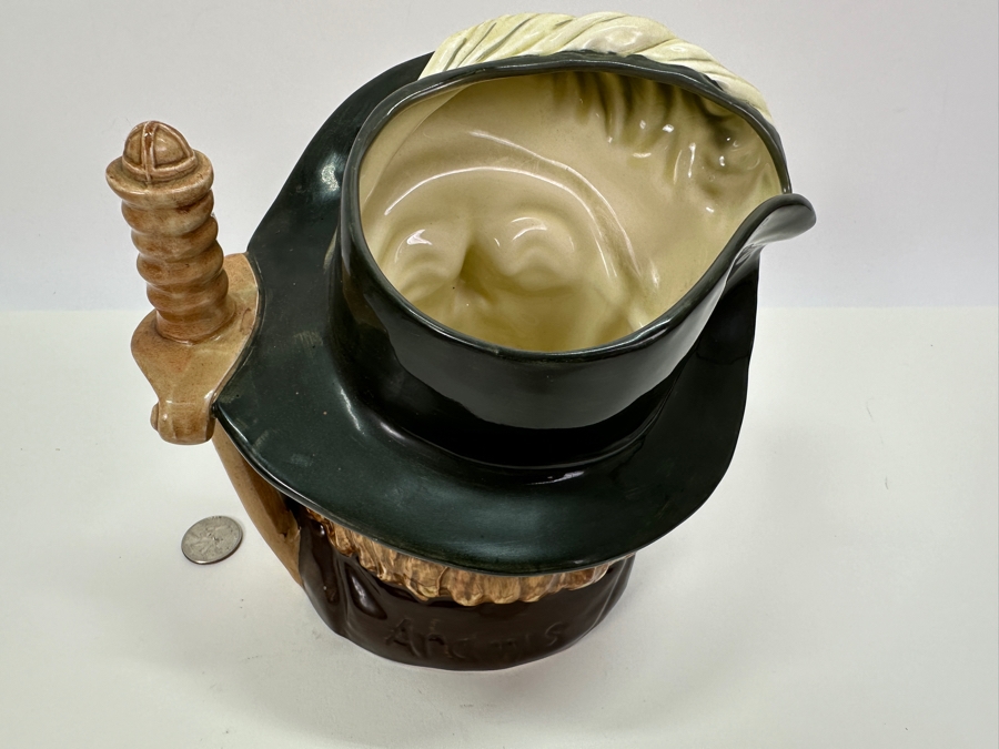 Vintage Royal Doulton 'Aramis' (One of the Three Musketeers) Large Toby Jug 7.25'H [Photo 6]