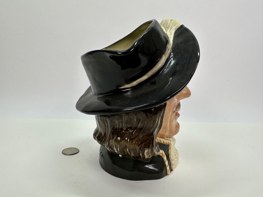 Vintage Royal Doulton 'Athos' (One of the Three Musketeers) Large Toby Jug 7.25'H [Photo 6]