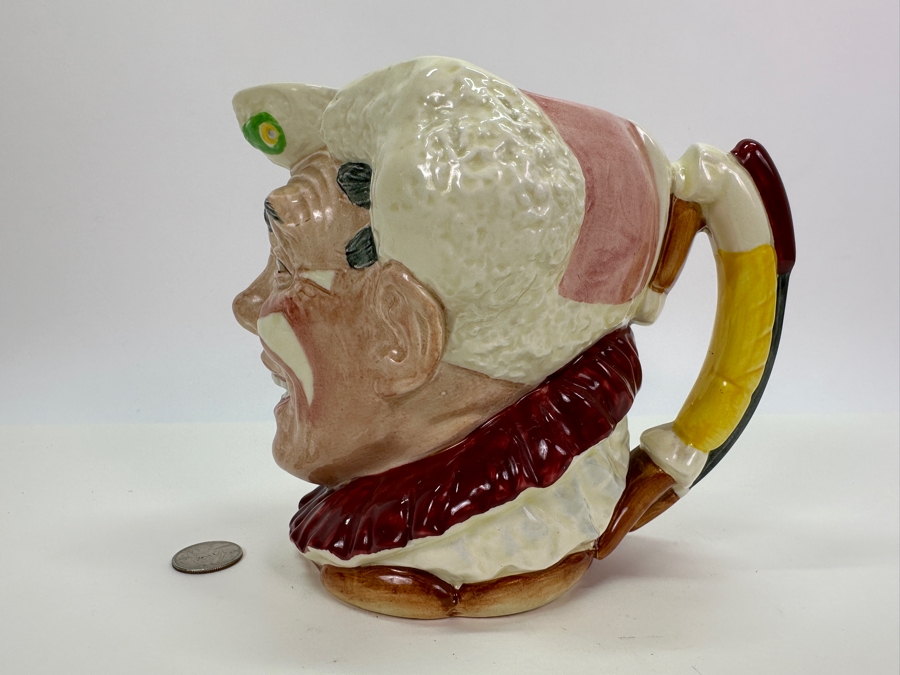 Vintage Royal Doulton 'The Clown' Large Toby Jug 6.25'H [Photo 6]