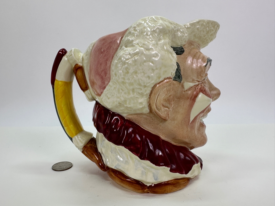 Vintage Royal Doulton 'The Clown' Large Toby Jug 6.25'H [Photo 9]