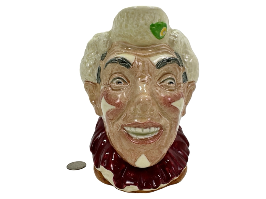 Vintage Royal Doulton 'The Clown' Large Toby Jug 6.25'H [Photo 1]