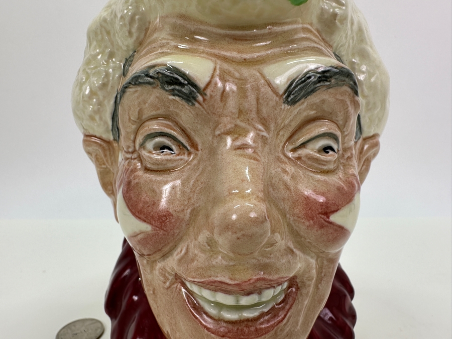 Vintage Royal Doulton 'The Clown' Large Toby Jug 6.25'H [Photo 4]