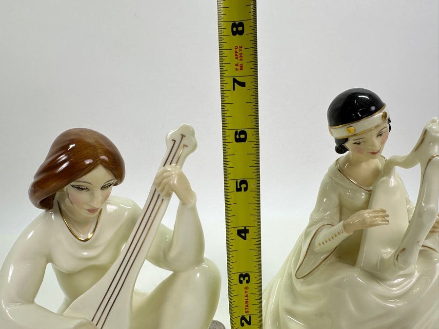 Royal Doulton The Enchantment Collection 'Sonata & Lyric' Figurines HN2757/HN2438 6.25'H/6.75'H [Photo 10]