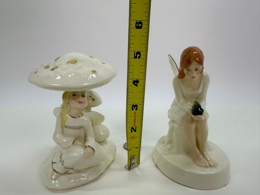 Royal Doulton The Enchantment Collection 'April Shower & Fairy Spell' Figurines HN3024/HN2979 5'H/5.5'H [Photo 16]