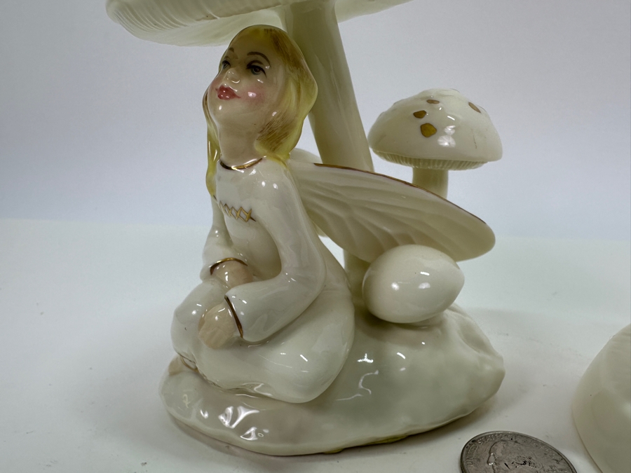 Royal Doulton The Enchantment Collection 'April Shower & Fairy Spell' Figurines HN3024/HN2979 5'H/5.5'H [Photo 9]