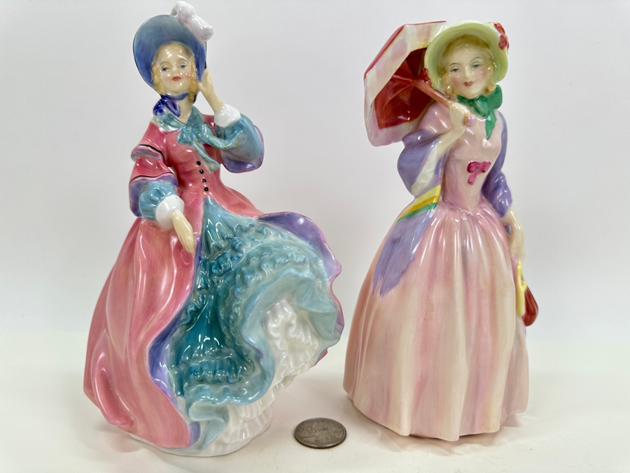 Royal Doulton 'Miss Demure & Spring Morning' Figurines 7.5'H [Photo 2]