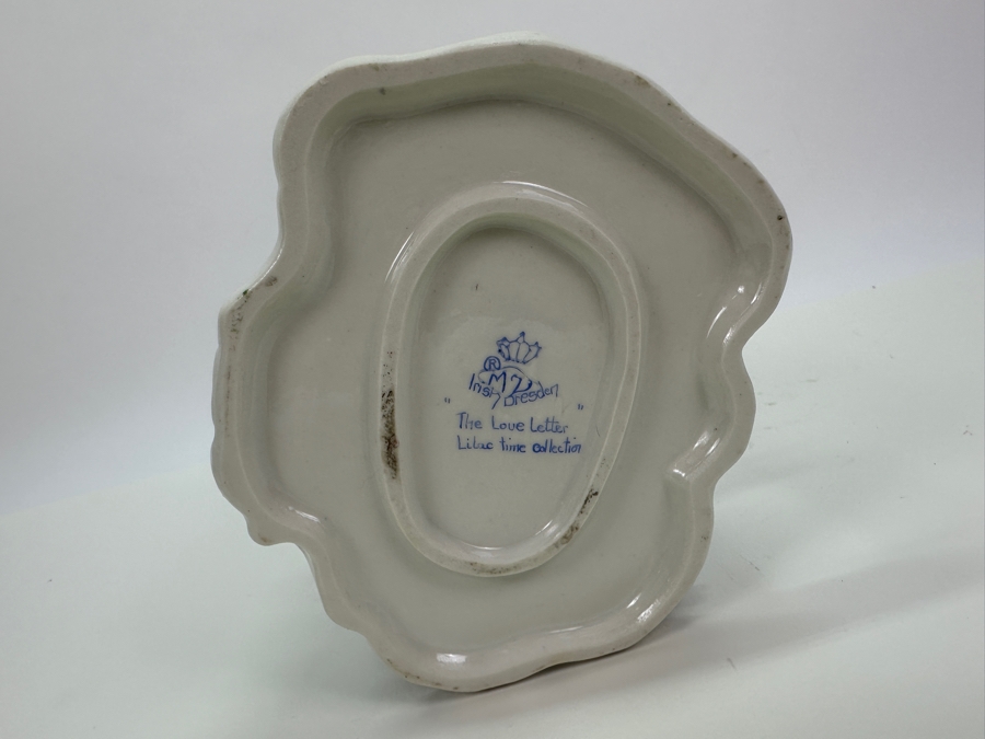 Irish Dresden Figurine Titled 'The Love Letter' 6W X 7H [Photo 7]