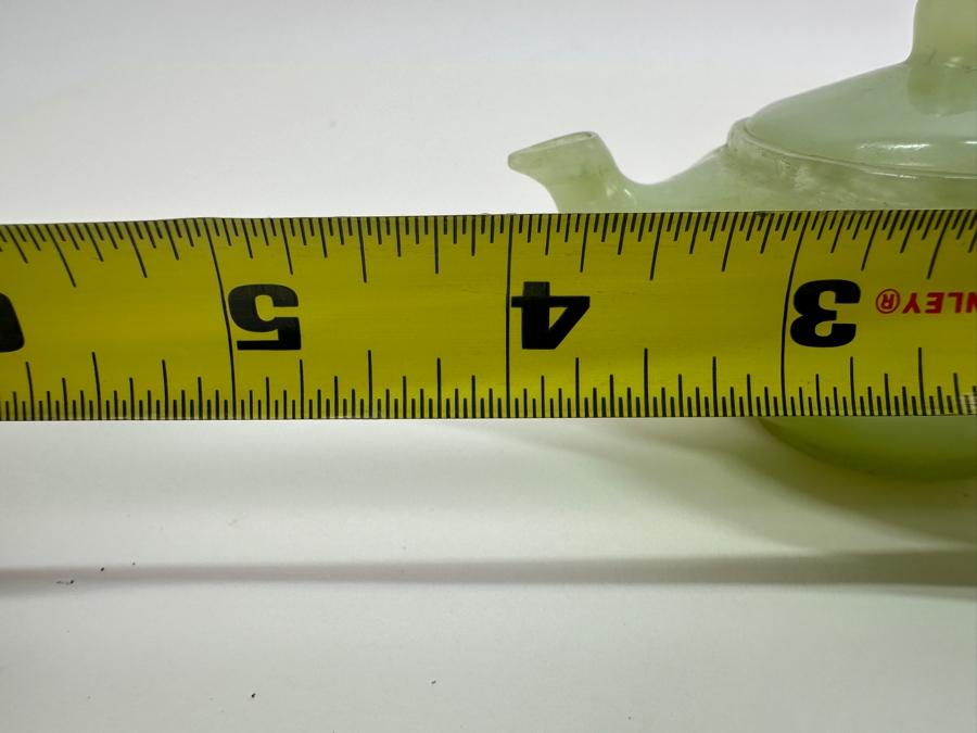 Pair Of Chinese Miniature Jade Teapots 4W X 2H [Photo 10]