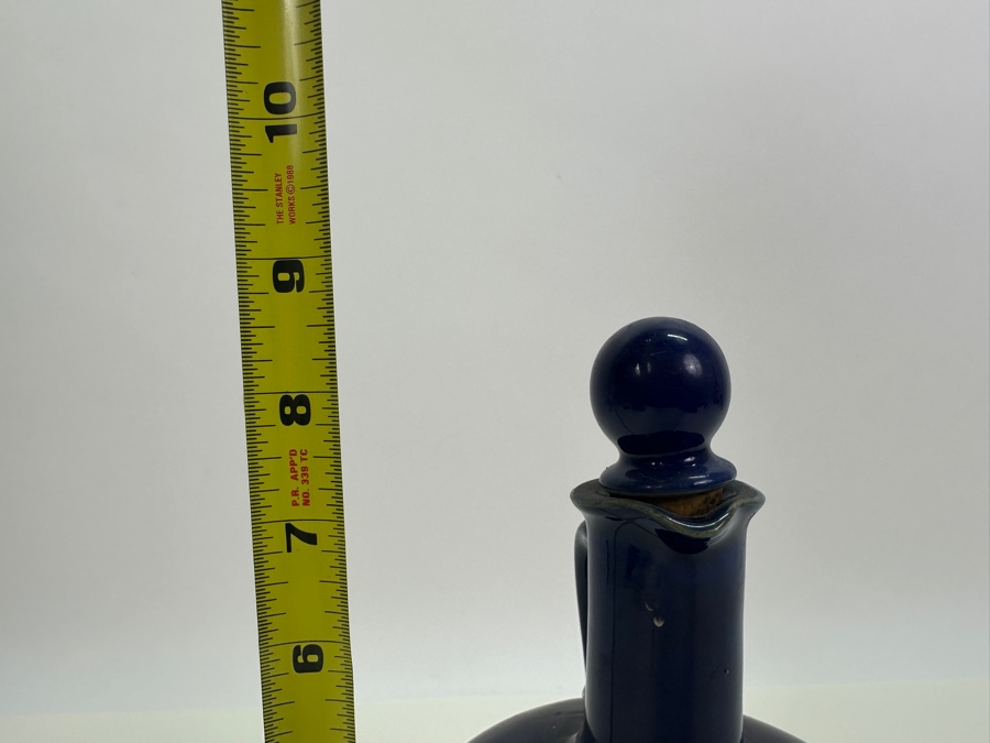 Vintage King's Ransom Whiskey Stoneware Bottle With Biltmore Hotel Los Angeles Label Underneath Bottle 8.5H [Photo 9]