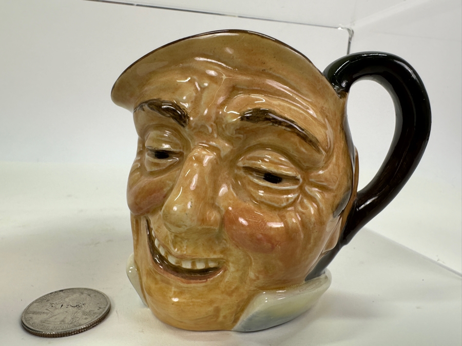 Set Of Four Small Royal Doulton Toby Jugs: Sairey Gump (A Mark), Farmer John (A Mark), Falstaff & Don Quixote 3.5H [Photo 4]