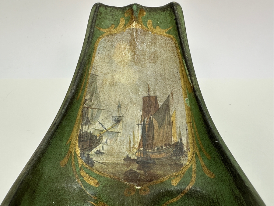 Pair Of Antique Carved Meerschaum / Amber Pipes With Hand Painted Pipe Stand - See Photos [Photo 24]