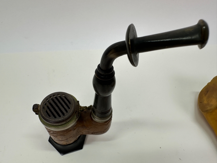 Pair Of Vintage Carved Pipes [Photo 11]