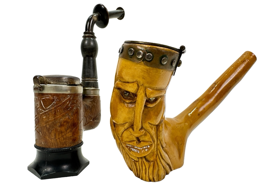 Pair Of Vintage Carved Pipes [Photo 1]