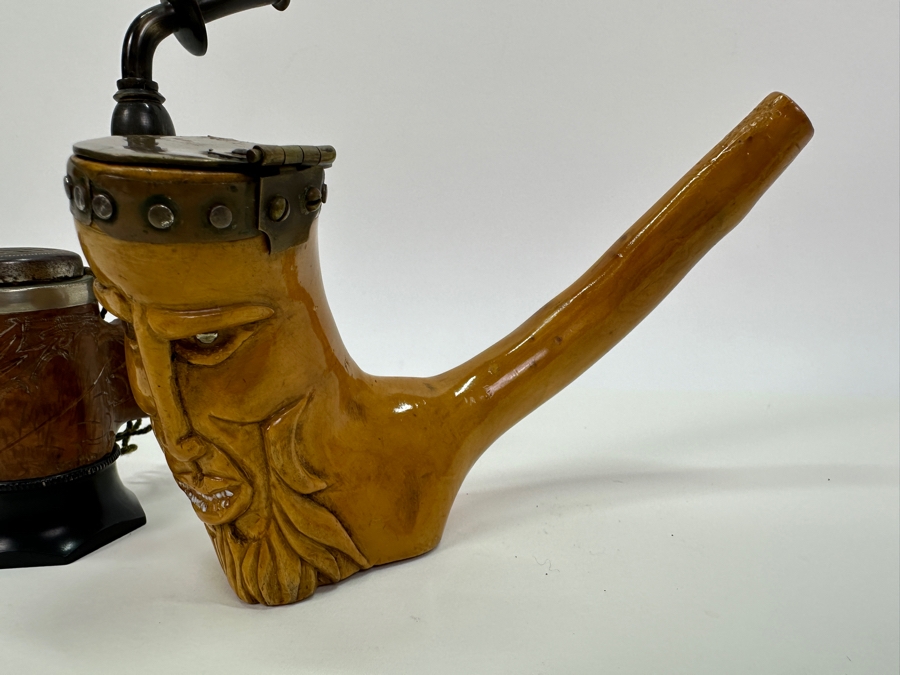 Pair Of Vintage Carved Pipes [Photo 3]