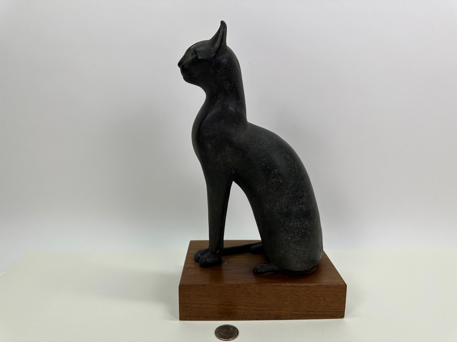 Vintage 1964 Alva Museum Replica Of The Egyptian Sacred Cat Of Bast 12H [Photo 5]