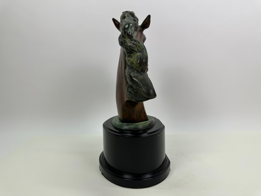 Signed Metal Horse Head Bust 12.5H [Photo 9]