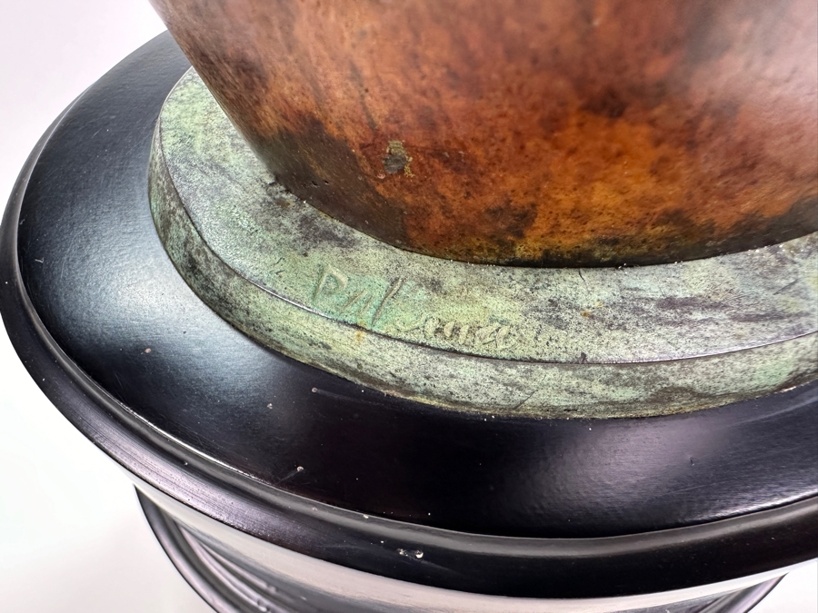 Signed Metal Horse Head Bust 12.5H [Photo 8]