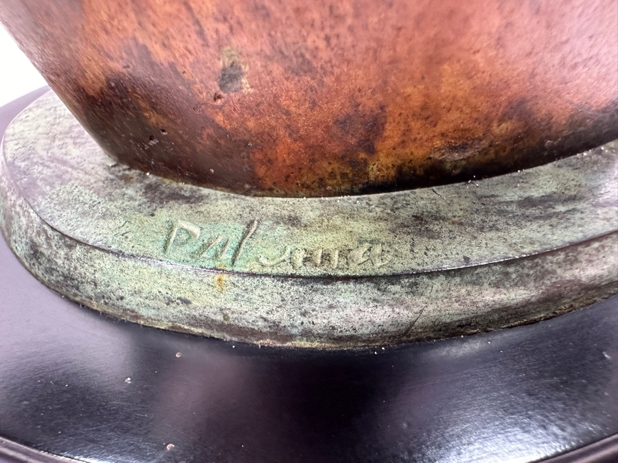 Signed Metal Horse Head Bust 12.5H [Photo 6]