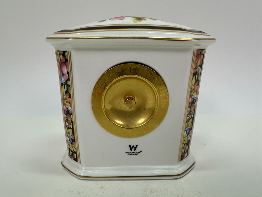 Wedgwood Clio Bone China Quartz Desk Clock 3.5'H [Photo 3]